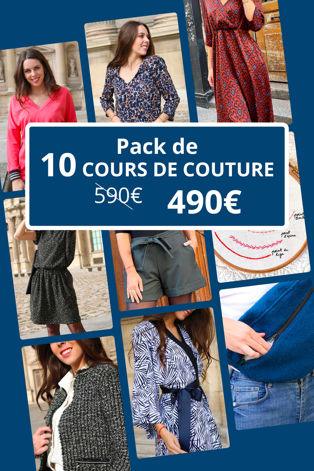 PACK Couture : 10 cours de 59€